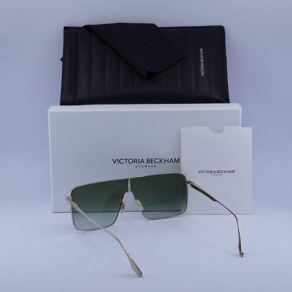 Victoria Beckham VB238S 700 Shield Sunglasses – Gold/Khaki Gradient - Picture 5 of 10